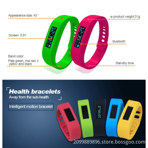 Fashion Style Silicone Good Health Bracelet Bluetooth Sleep Monitoring PLR-1089